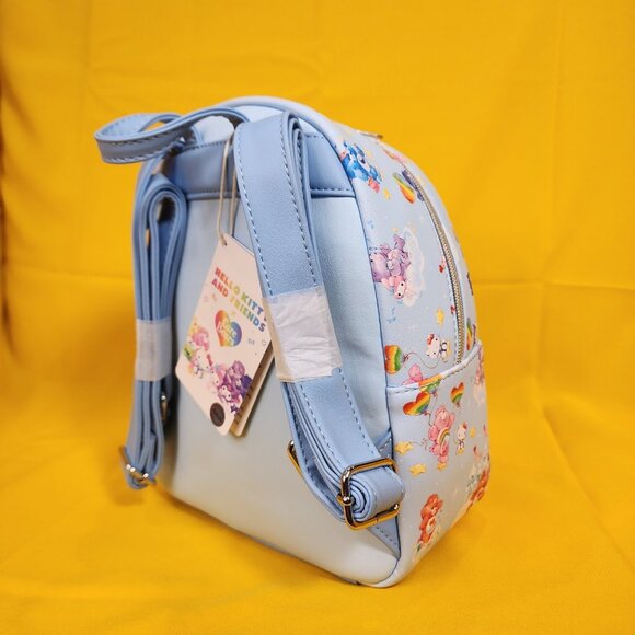 Loungefly Sanrio Hello Kitty & Friends x Care Bears AOP Blue Mini Backpack NEW main image 6